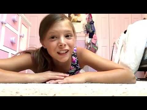 Girl Gymnast Anya Litvinskaya -Our Stretching, Flexibility Lesson at Home, to Music, in Odessa