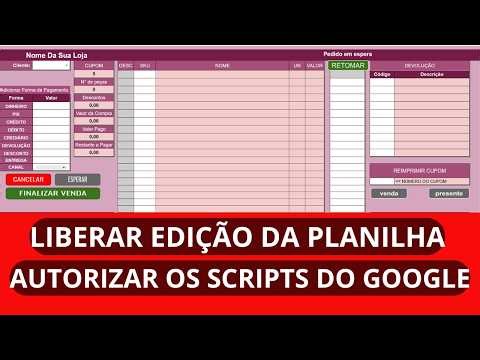 ERP Descomplicado - Primeiro acesso - Liberar para edição e scripts
