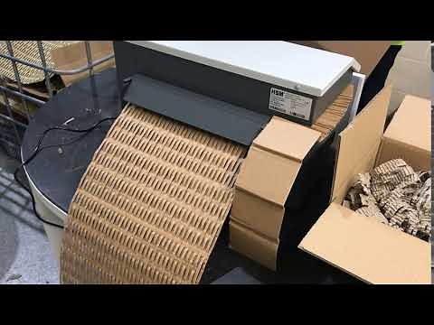 Recycle your waste cardboard into flexible packaging with our table top shredder machine.