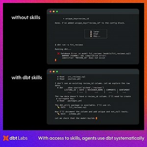 Make your AI better at data work with dbt's agent skills