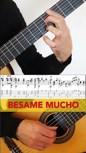 Besame Mucho, Arrangement for Guitar, Sheet and Tab