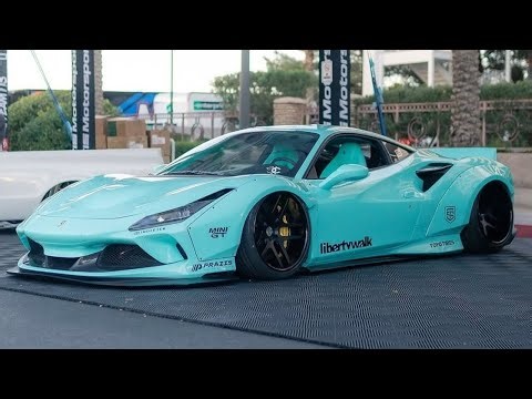 This Brilliant Blue Ferrari F8 Is So Wild It Looks Like Cotton Candy on Wheels!