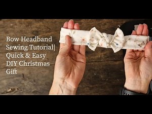 Bow Headband Sewing Tutorial | Quick & Easy DIY Christmas Gift🎄