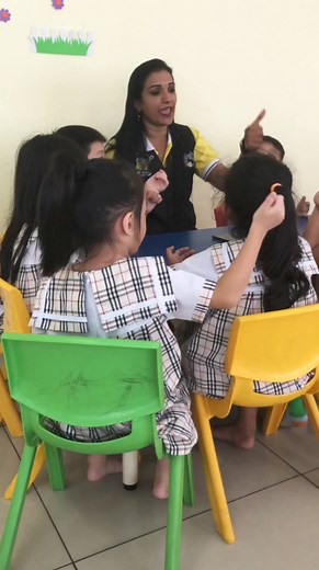 Young kindergarten kids joyfully singing the "Fingers Song," moving their fingers along with the lyrics. This fun and engaging activity helps them learn about counting and coordination. Their cheerful voices and playful gestures make it an adorable performance! | Bright Kids | Facebook