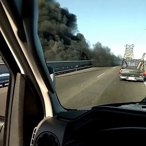 TRAFFIC NIGHTMARE: A big rig fire has closed the eastbound lanes of the Richmond - San Rafael Bridge this morning - video credit: @nate71velly: bit.ly/2cApNhh | KTVU Fox 2