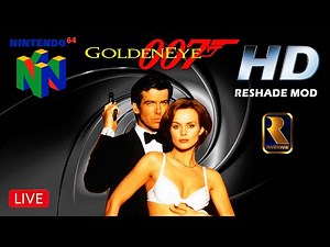 GoldenEye 007 N64 00 Agent HD ReShade Mod - Full Game Playthrough