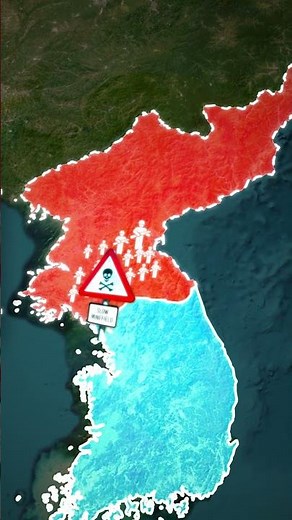 Why North Korea is the hardest country to escape? #history