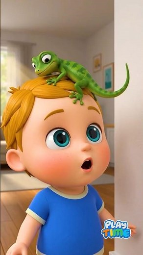 Mommy Saves Baby from a Lizard 🦎❤️ | Kids Learn to Help Each Other | Baby Cartoon #shorts
