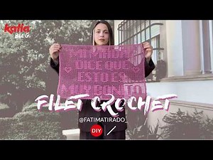 Filet Crochet Tutorial: Learn the technique step by step with @fatimatirado_ ✨