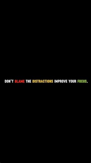 🚀 Stop blaming distractions and start improving your focus!