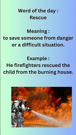 Rescue | what does it mean | English idioms #english #idioms #englishconversation