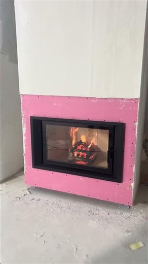 Burning like a charm! Testing the airtightness of the Gavryliv&Sons 80×52 fireplace insert #firep...
