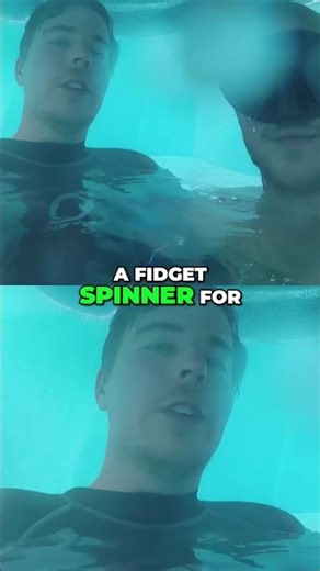 Underwater Challenge: Fidget Spinners & Hoping Joey Survives! #shorts