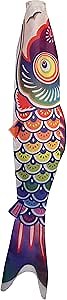 In the Breeze Spectrum Koi Fish Windsock, 3-Feet,Rainbow,4117