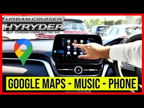 How to use Navigation in Toyota Hyryder by Android Auto / Apple Carplay? How to use maps in Hyryder?
