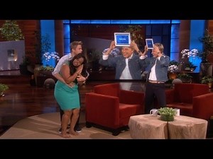 Amber Riley and Derek Hough Play 'Heads Up!'