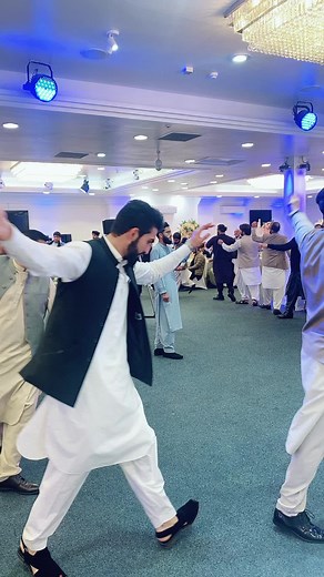 Traditional South Asian Dance Performance at a Celebration