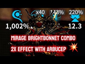 WARFRAME: MIRAGE BRIGHTBONNET COMBO | 2X EFFECT WITH ARBUCEP 💥 #warframe #arbucep #brightbonnet