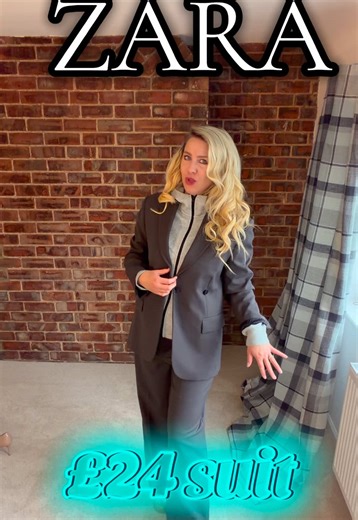 The @Zara £24 suit 👀👀👀👀 #zara #zarahaul #officeoutfit | zara outfits