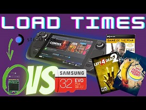 Valve Steam Deck Loading Times SSD VS Micro SD