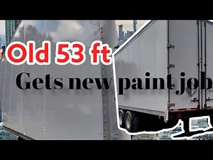Old 53' trailer gets new paint job