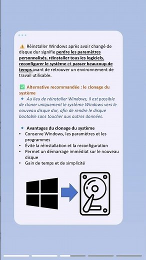Comment changer de disque dur et réinstaller Windows 11 ?