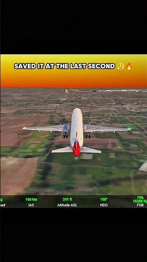 Thought It Was Over 😱🔥 British Airways A320 Landing | RFS Real Flight Simulator #shorts #aviation