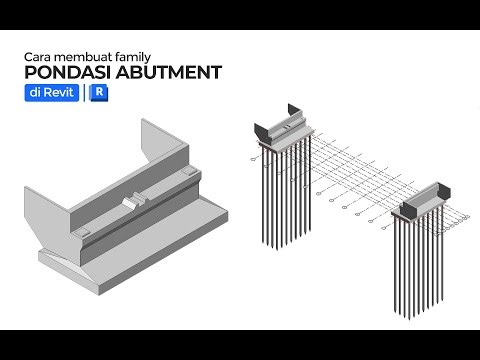 Revit Steel Frame Bridge Tutorial Part 2 | Modeling Abutment Foundation Families