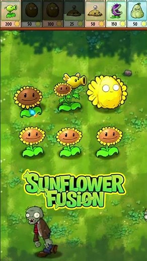 SUNFLOWER FUSION PART 1 | PLANTS VS ZOMBIES #plantsvszombies #plantsvszombies2 #pvz