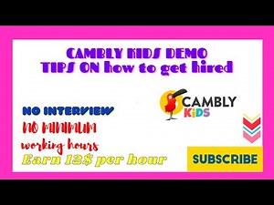Cambly Kids Demo Application Guide | Earn 12$ per hour by teaching English!