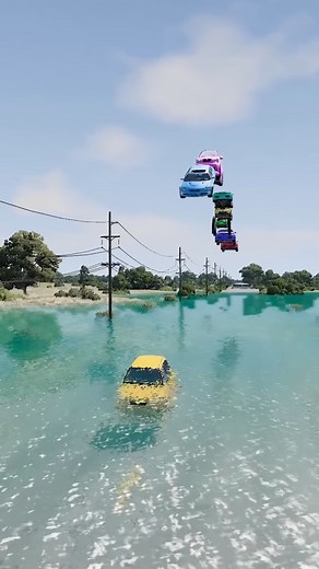 82K views · 315 reactions | Colorful Small to Giant Flying Cars vs Water Diving #beamngdrive #beamng #car #crash #shorts #beamngshorts #beamngdriveshorts #beamngcrashes | সবুজ শেখ | Facebook