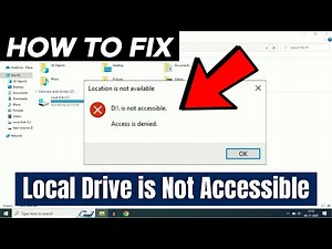 How to Fix “Access is denied” Error in Windows | Local Drive is Not Accessible