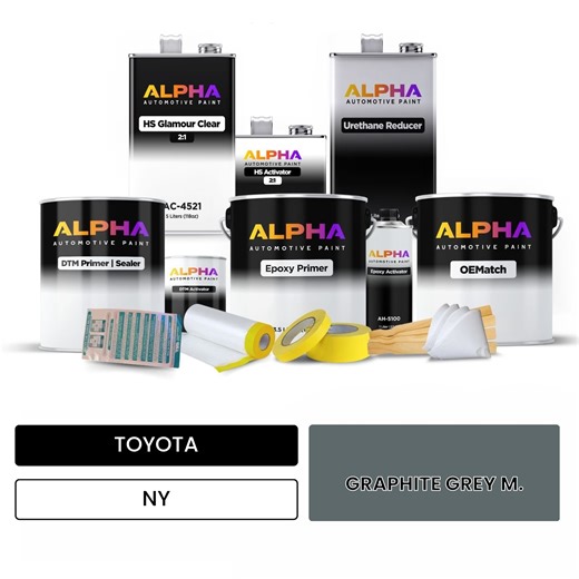 TOYOTA GRAPHITE GREY M. NY | OEMatch Automotive Vehicle Panit Kit