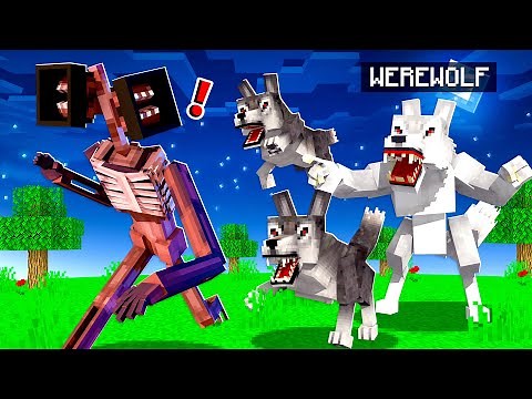Morphing into WEREWOLVES to fight SCPS in MINECRAFT!