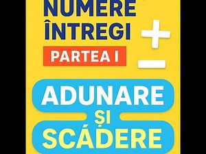 Operatii cu Numere Întregi – Partea I 🔢 | Adunare și Scădere Explicate Simplu!