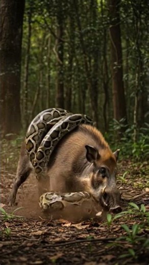 Python vs Jungle Hog