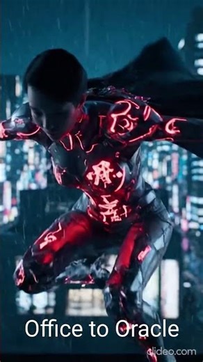 🌃 Cyberpunk Suit to Super Suit: Office to Oracle Transformation (AI Video)