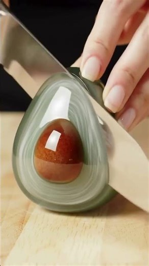 Cutting Glass Avocado ASMR #trending #viral #asmr #asmrsounds