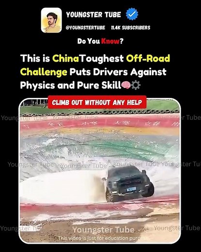 China’s Foam Pit Challenge: The Off-Road Escape That Breaks All the Rules!🚙 #shorts #explore