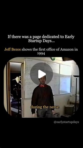 Early Startup Days on Instagram: "Jeff Bezos founded Amazon in 1994 from his garage in Seattle. Initially an online bookstore, Amazon quickly expanded into a global e-commerce giant. Bezos’s vision and relentless focus on customer service transformed Amazon into one of the world’s most valuable companies. 📚🚀 #Amazon #JeffBezos #Entrepreneurship"