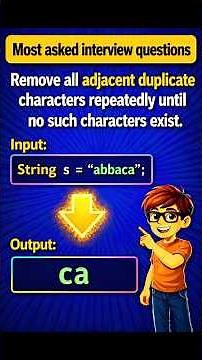 Day:66 Remove the adjacent duplicate from string using java