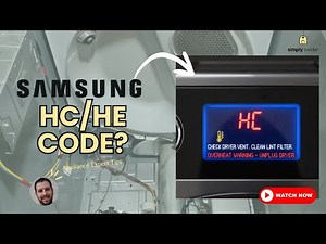 Samsung Dryer HC/HE Error Code? DON'T Call Repair! (Save $300 in 15 Minutes)