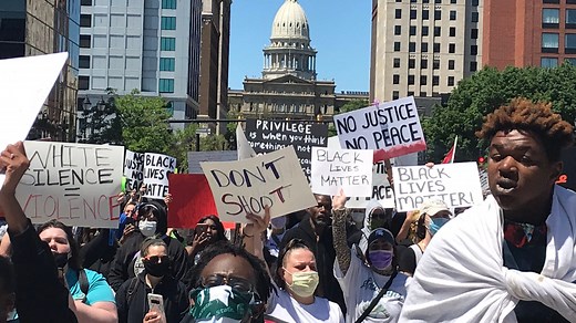 Live updates: Several thousand people protest against police brutality at Lansing's Capitol
