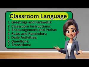 Classroom language | Common Phrases | #classroomlanguage for #teachers and #students | #learning
