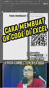 Cara cepat membuat QR Code di Excel 👨‍💻 #belajarkomputerdarinol #qrcode #qrcodes #excel #belajarexcel #tutorialexcel #trikexcel | Belajar Komputer Dari Nol