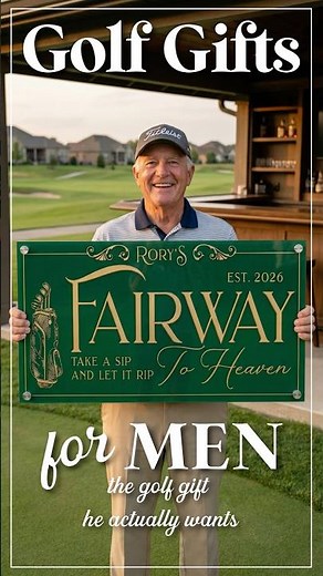 Best Golf Gifts for Men 2026 Personalized Signs the Golfing Dad Will Use #bestgiftsformen #golf
