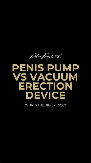 Debra Durst, MD on Instagram: "Penis pump vs. Vacuum Erection Device — what’s the difference? I get asked this all the time. Mechanically, they’re the same. A cylinder goes over the penis, a vacuum draws blood in, and a ring can be used to maintain the erection. Clinically, here’s the difference: A Vacuum Erection Device (VED) is an FDA-approved medical device used to treat erectile dysfunction and for penile rehabilitation after prostate surgery. A natural erection is nerve- and nitric-oxide–dr
