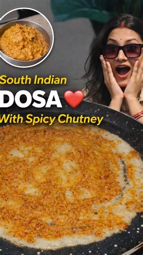 South Indian Dosa with Spicy Chutney🔥#reels #viral #yt #trending #shortvideo #shorts #food #south