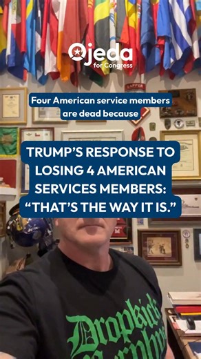 Fort Bragg is in this district, and when Donald Trump shrugs off our fallen like it’s nothing, we’d better show up on March 3 and vote like our neighbors’ lives depend on it—because they do. Comment VOTE and we will send you a DM with a link to find your voting location. | Richard Ojeda for Congress