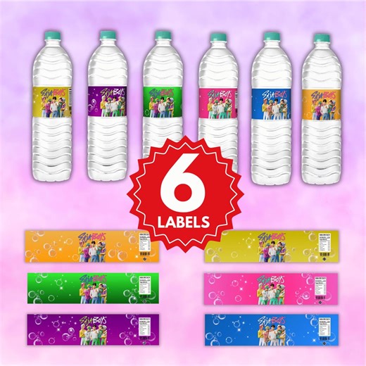 KPOP Demon Hunters Water Bottle Labels | Printable Saja Boys Water Bottle Sticker | KPOP Bottle Decal - Etsy